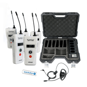 Okayo FreeCom più accessori - 5 pezzi – Interfono wireless full duplex per lavoro, industria o istruzione