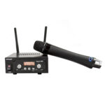 Set pour transmission audio sans fil / Microphone à condensateur sans fil Okayo DL-8H + Récepteur multi-fréquence Okayo SRX-800