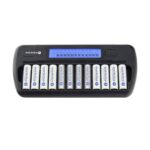 Cargador Ni-MH everActive NC-1200 para 12 baterías